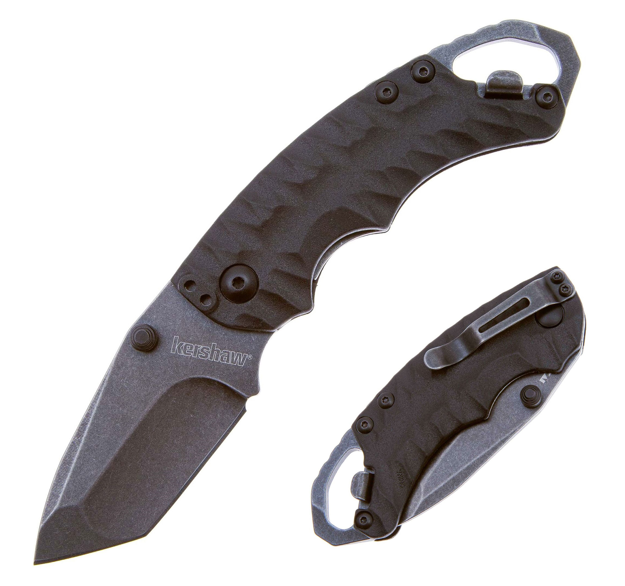 Нож скл. Kershaw Shuffle II, кл. черный 8Cr13MoV рук. полимер, черный