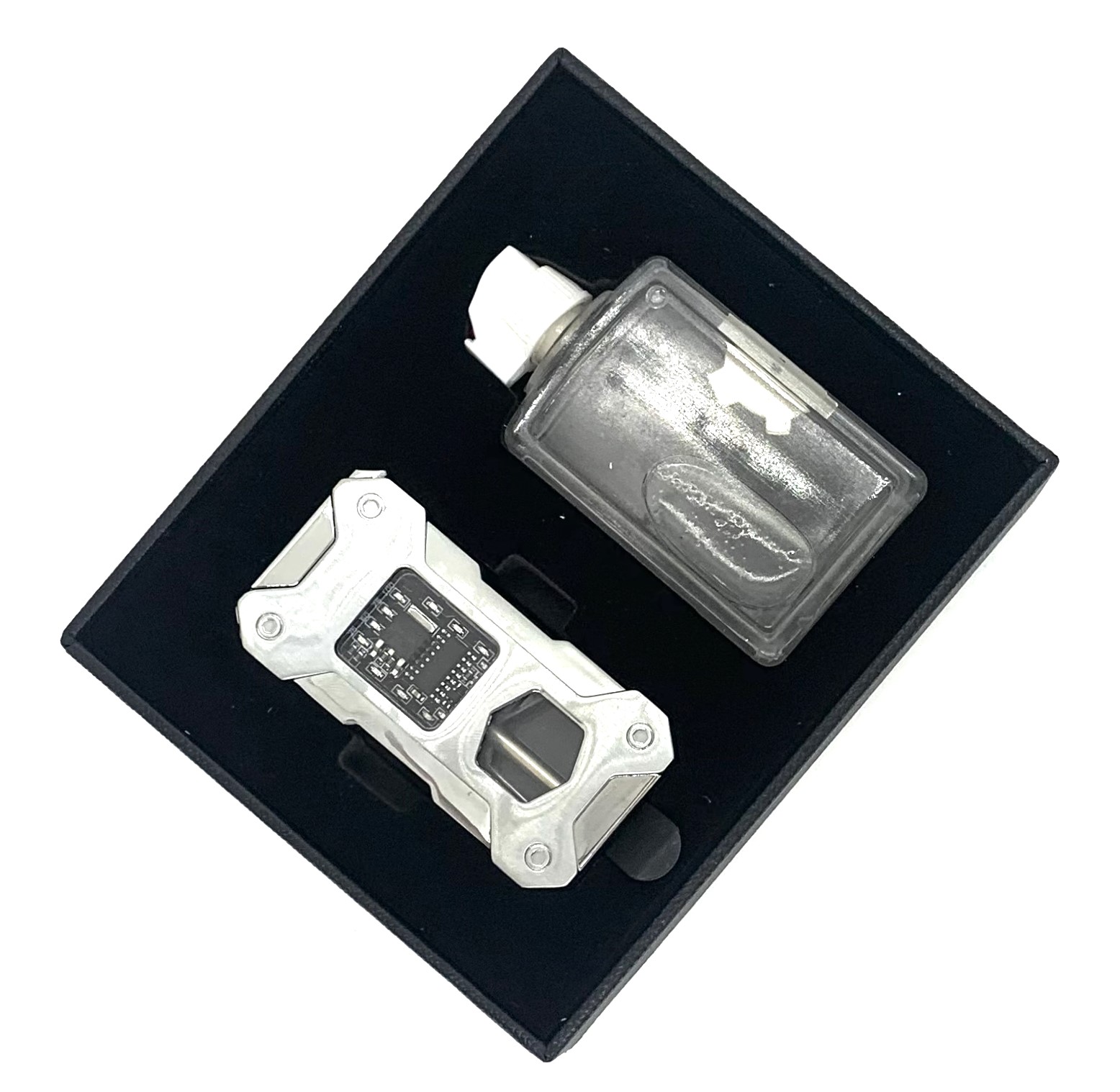 Набор подарочный (зажигалка USB бензиновая, бензин 25 мл, USB кабель) работа от движения