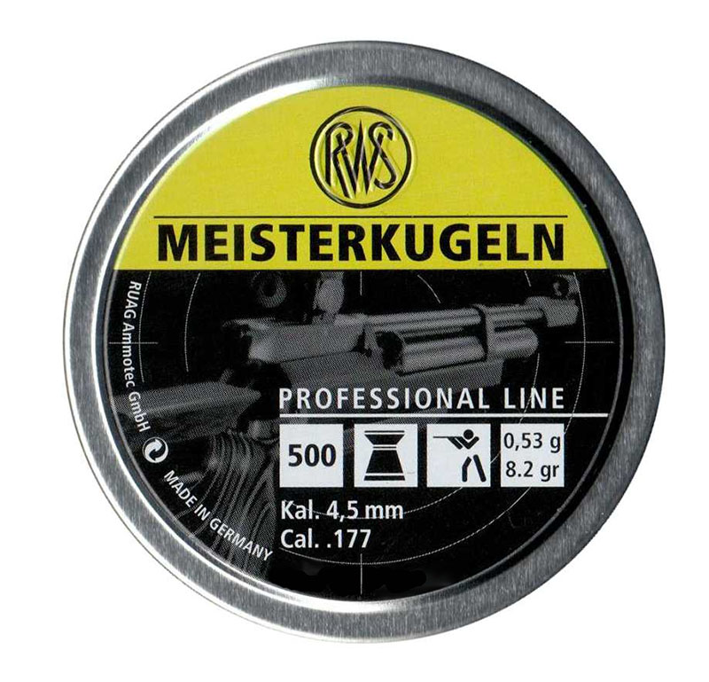  RWS Meisterkugeln-rifle 4,5 0,53. (500)