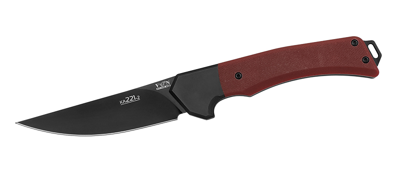 Нож скл. Viking Nordway KA221-2, кл. черный D2 рук. G10, красный