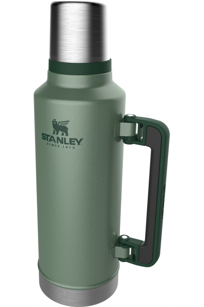 Термос для напитков Stanley Classic 1,9 л,  зеленый с ручкой