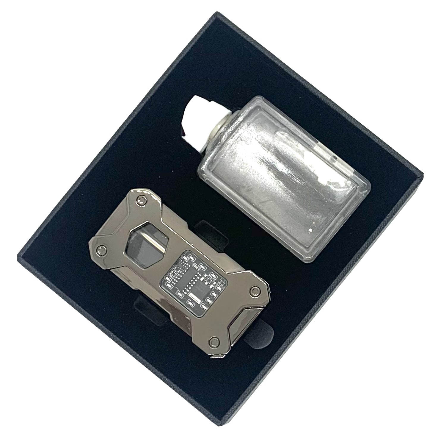 Набор подарочный (зажигалка USB бензиновая, бензин 25 мл, USB кабель) работа от движения