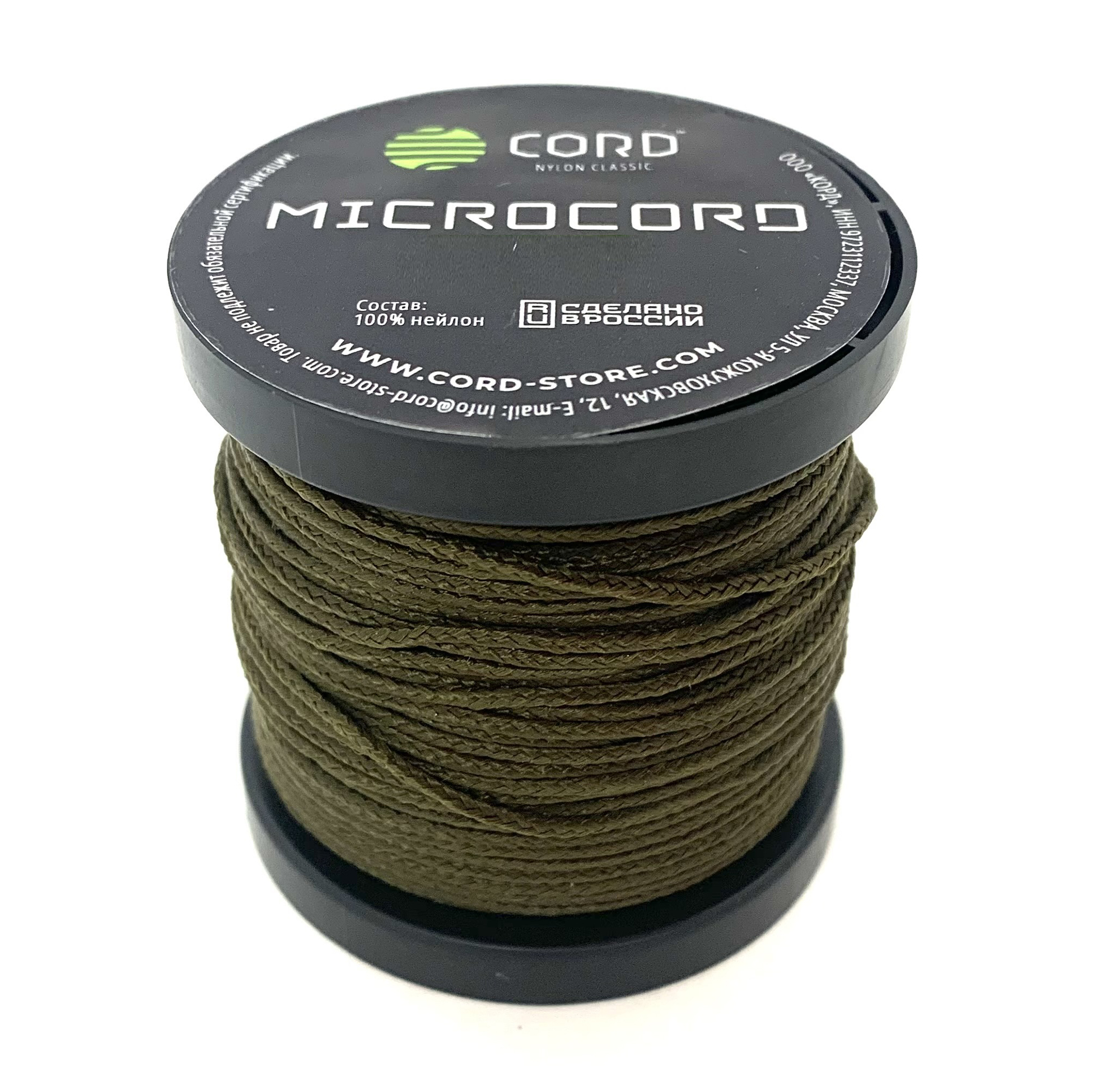 Микрокорд olive (по 1 метру)