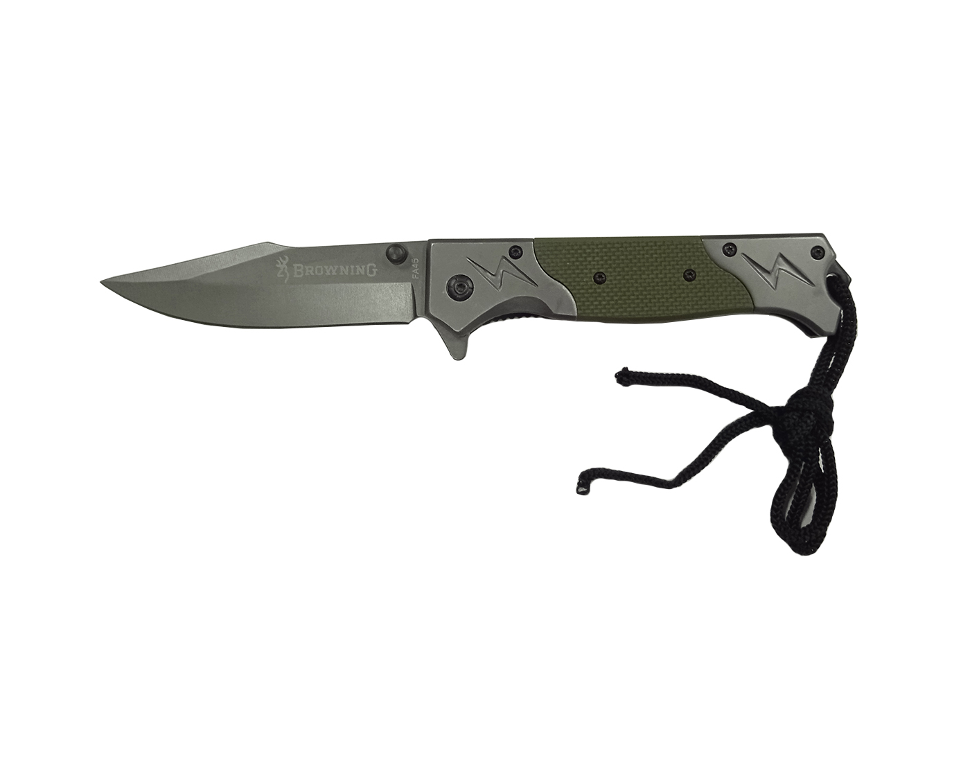 Нож скл. PB Browning FA45, Z170 реплика 5Cr13Mov рук. сталь, полимер, черный