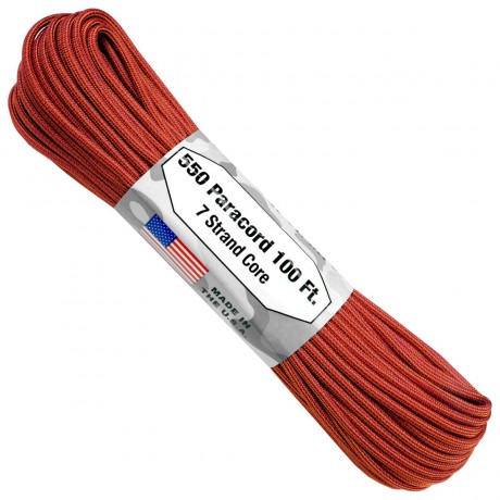 Паракорд 550 ATWOODROPE 100ft (USA) (molten orange)