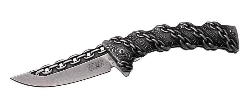 Нож скл. Viking Nordway M905 420 рук. сталь, серый