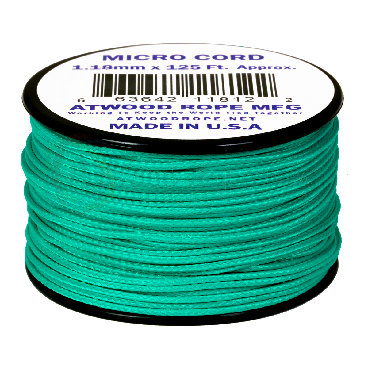 Микрокорд 38м (teal) (по 1 метру)