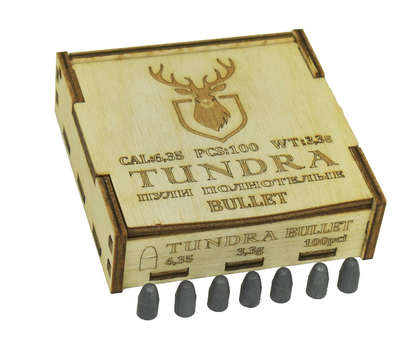   "Tundra Bullet" 6,35  (6,42) , 3,5 , 100 .