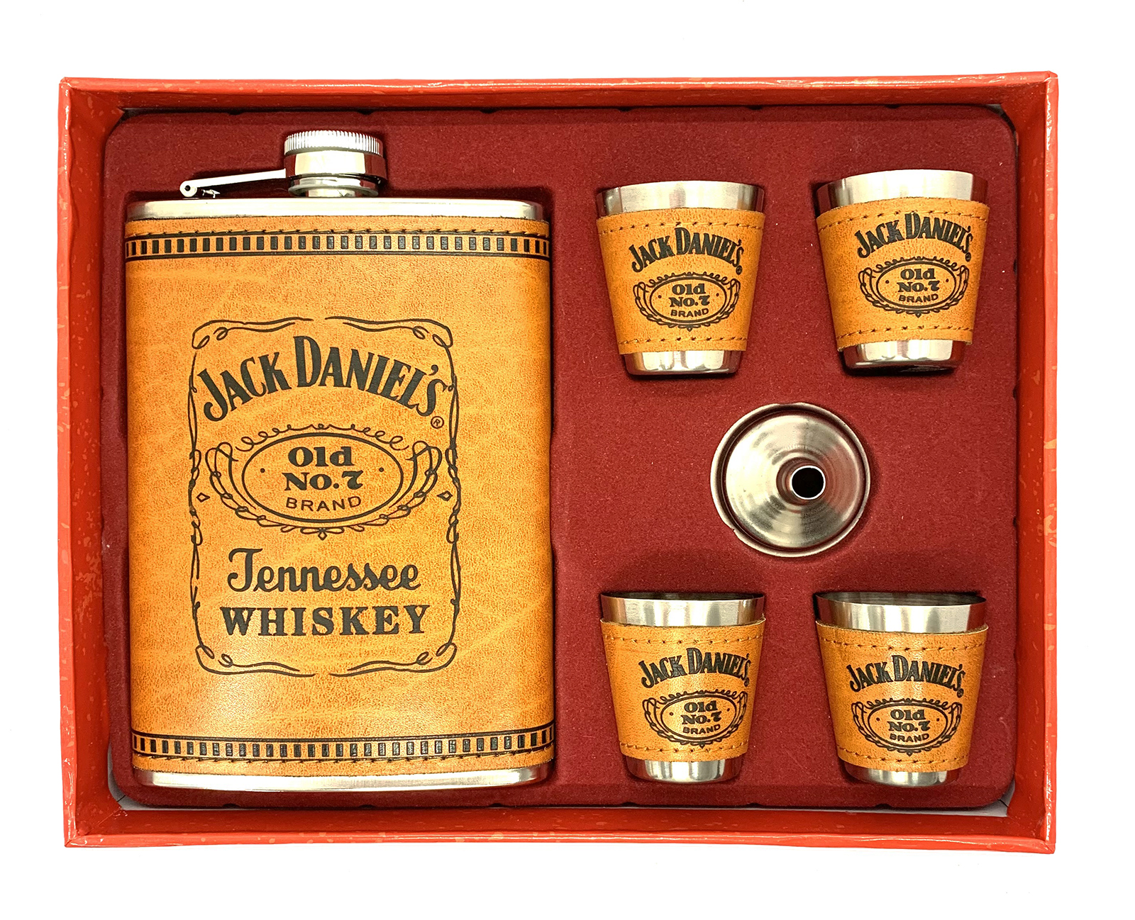 Подарочный набор Mini "Jack Daniel's" кожа