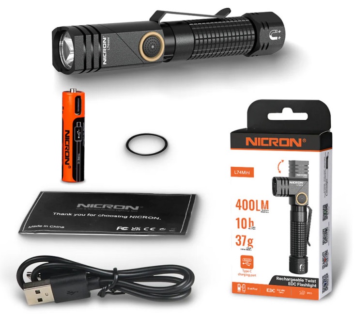 Фонарь ручной поворотный Nicron L74mini
