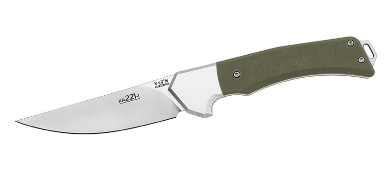 Нож скл. Viking Nordway KA221-1 D2 рук. G10, зеленый