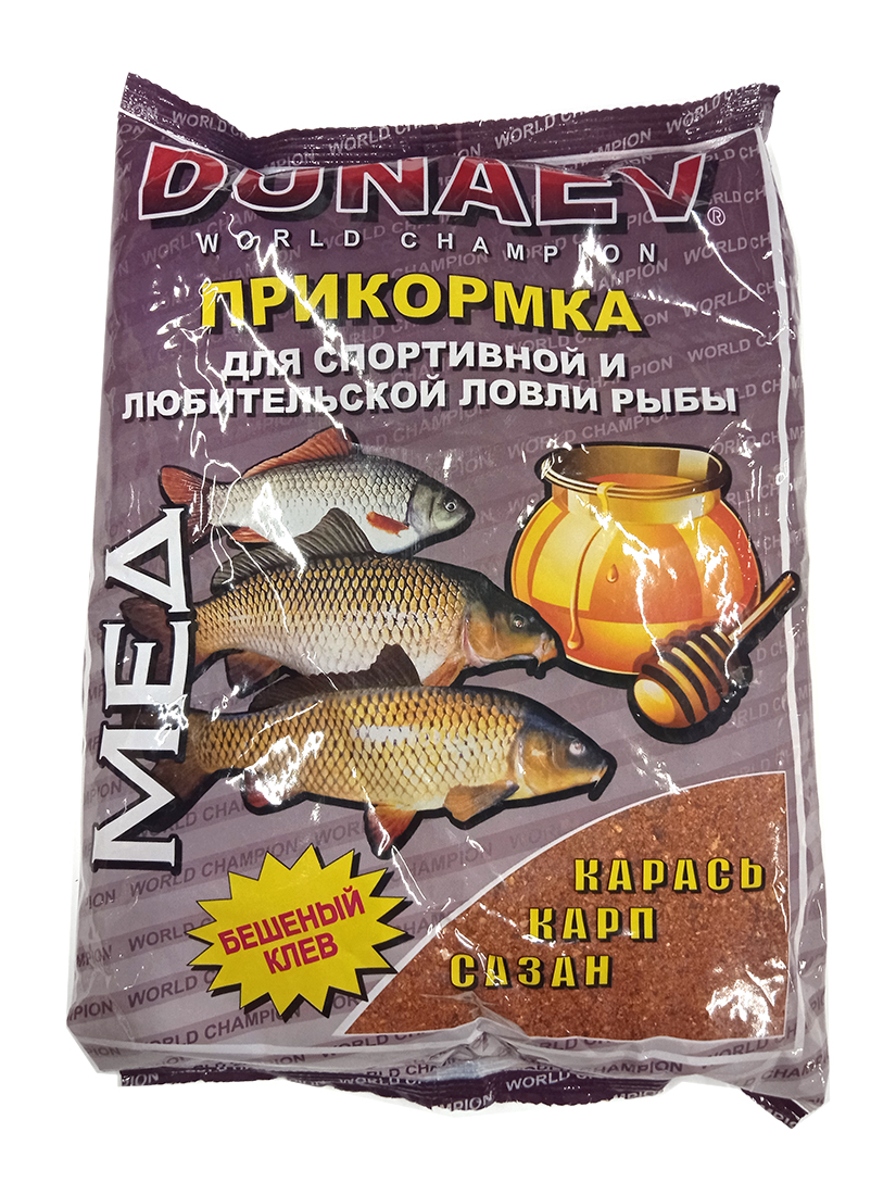 Прикормка "DUNAEV КЛАССИКА" 0,9 кг Мед (Карась+Карп+Сазан)