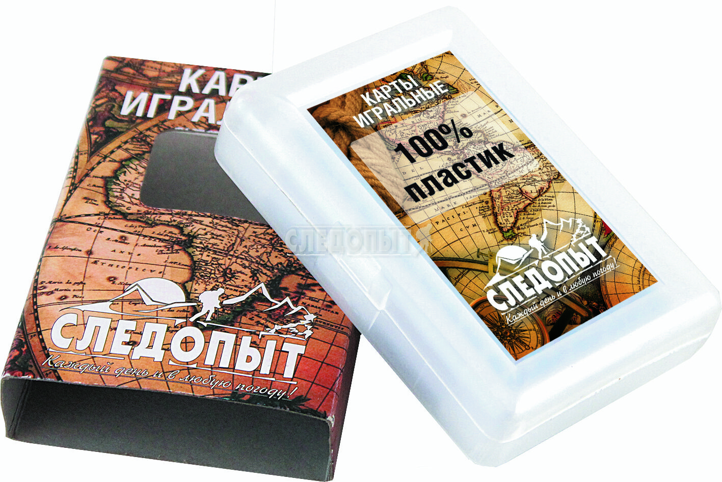 Карты игральные покерные, пластик