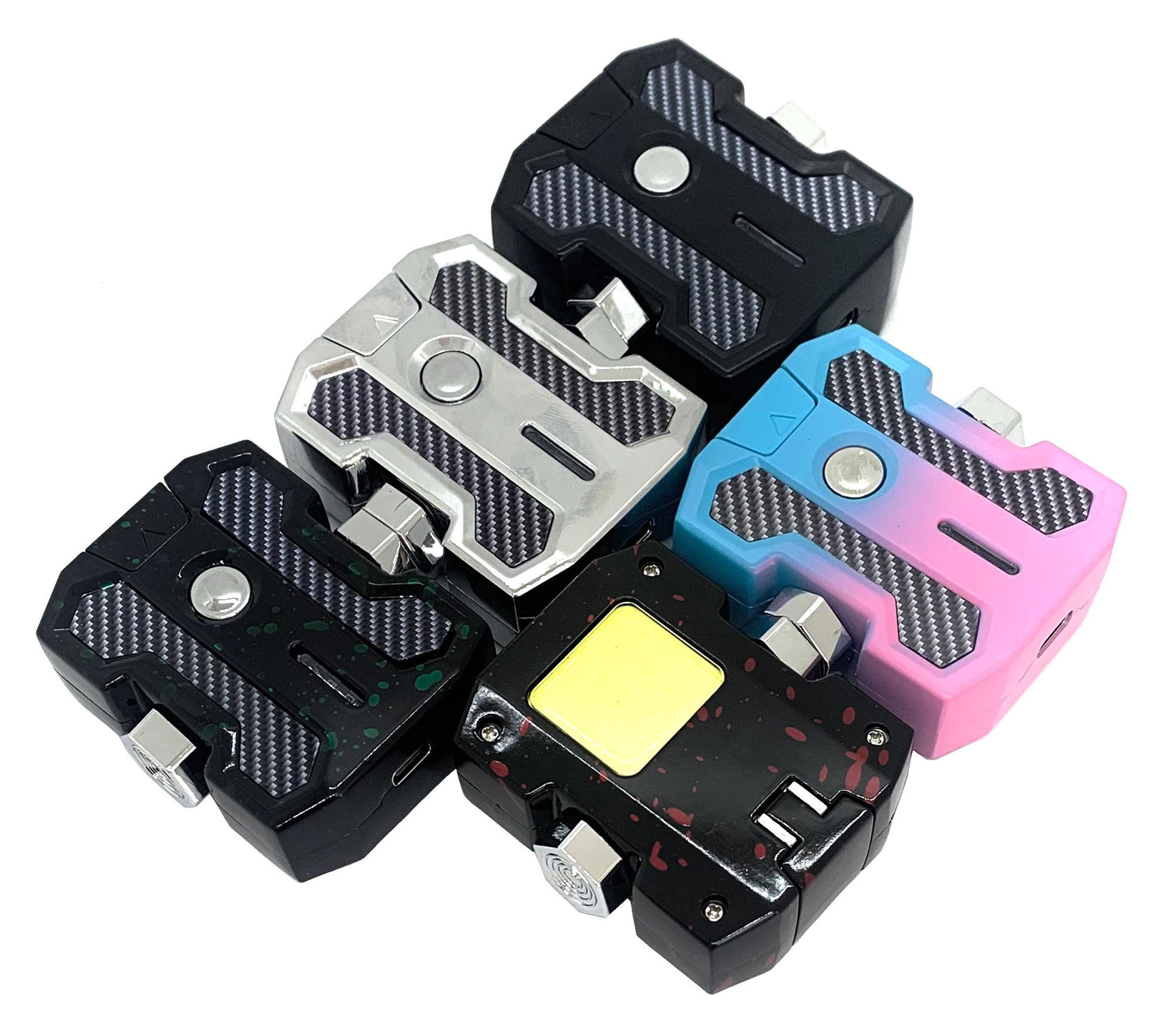 Зажигалка USB импульсная фонарь спинер