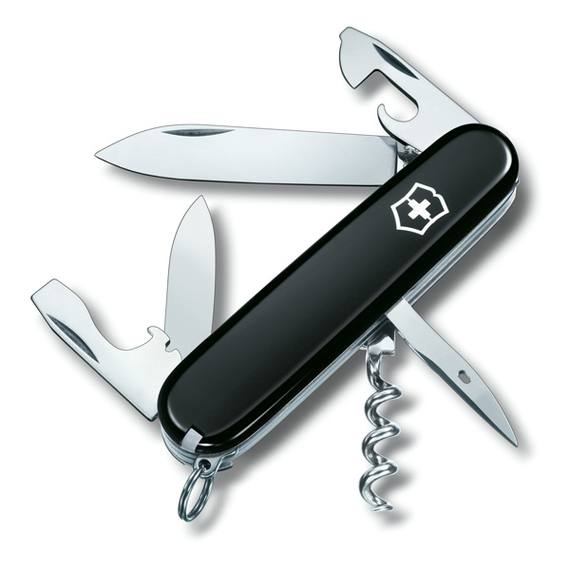 Нож перочинный VICTORINOX Spartan, 91 мм, 12 функций, чёрный