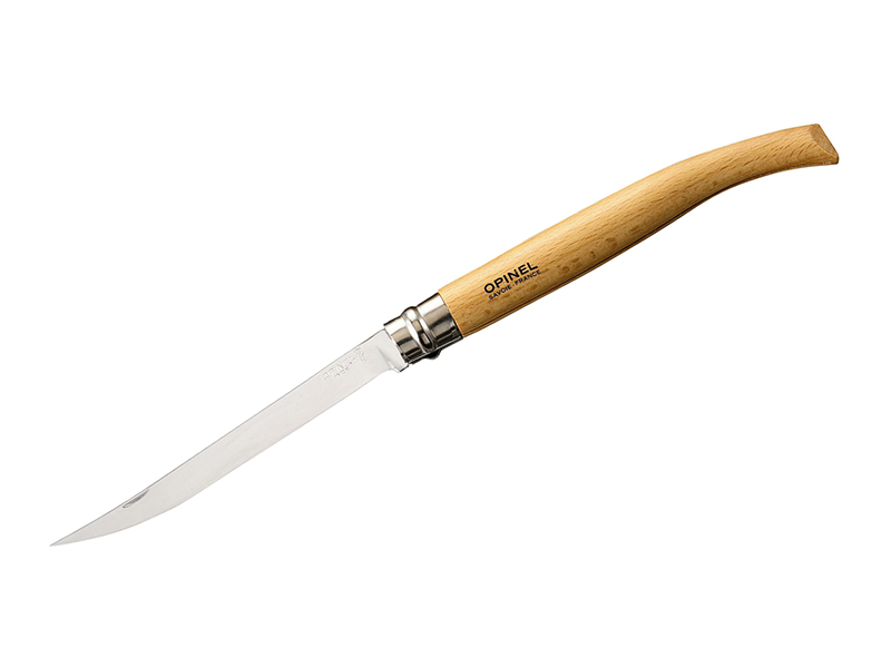 Нож скл. Opinel Филейный №15 12C27 рук. дерево, бук песок