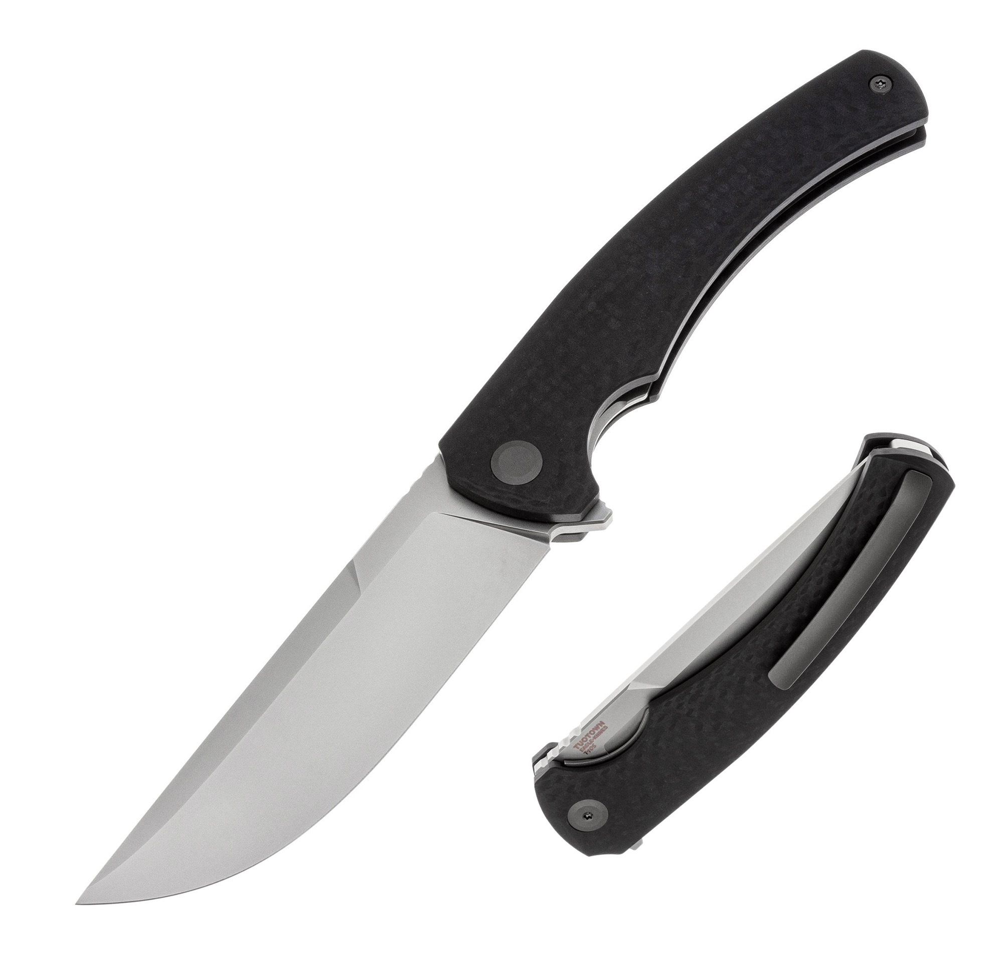 Нож скл. Eagle Knives Canyon T10S рук. карбон, черный
