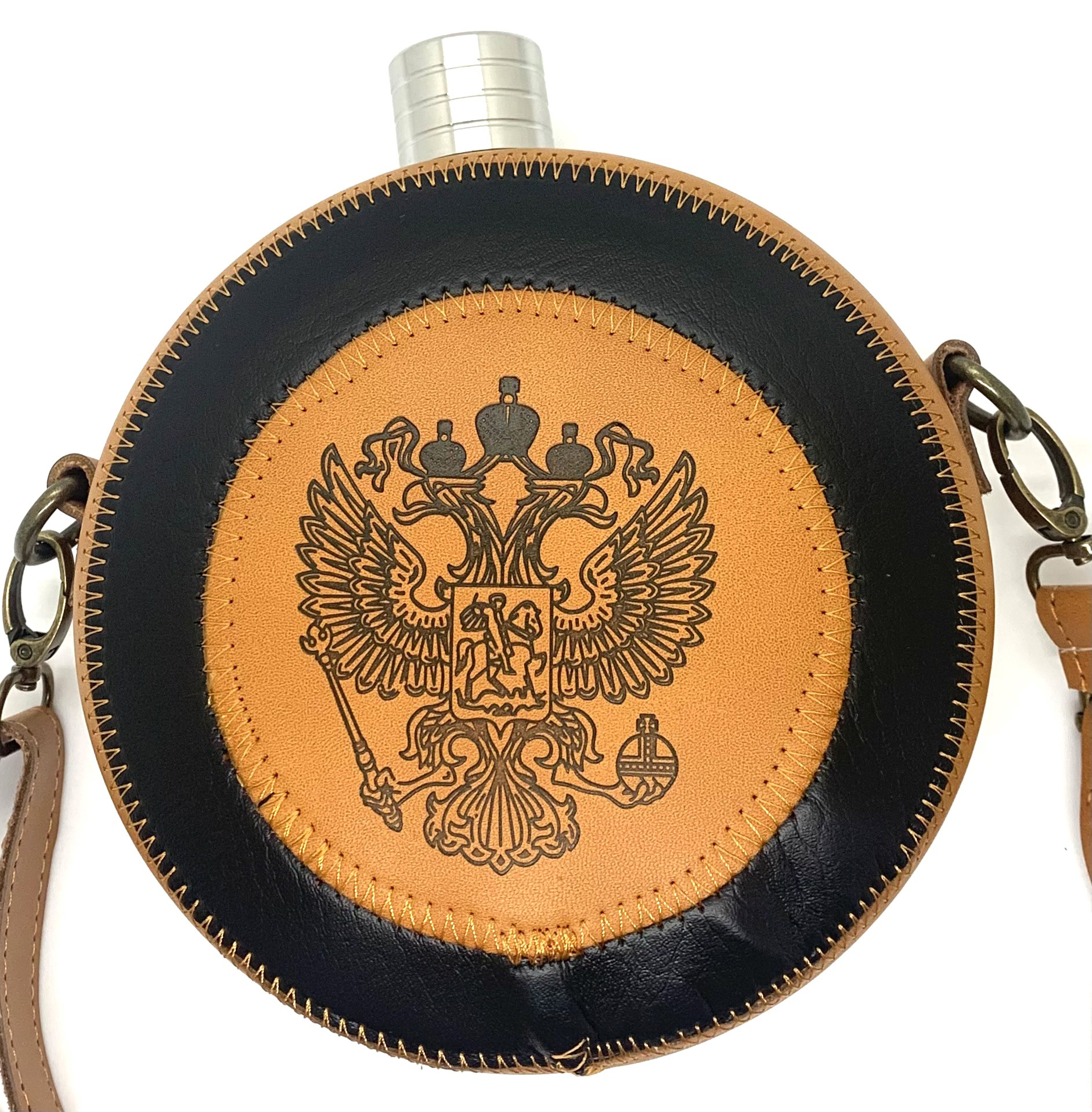 Фляга 42 унц. "Герб РФ" 